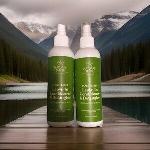 Natural Sense Plant-Based Leave-In Conditioner & Detangler 6.7oz Spray 2 PK